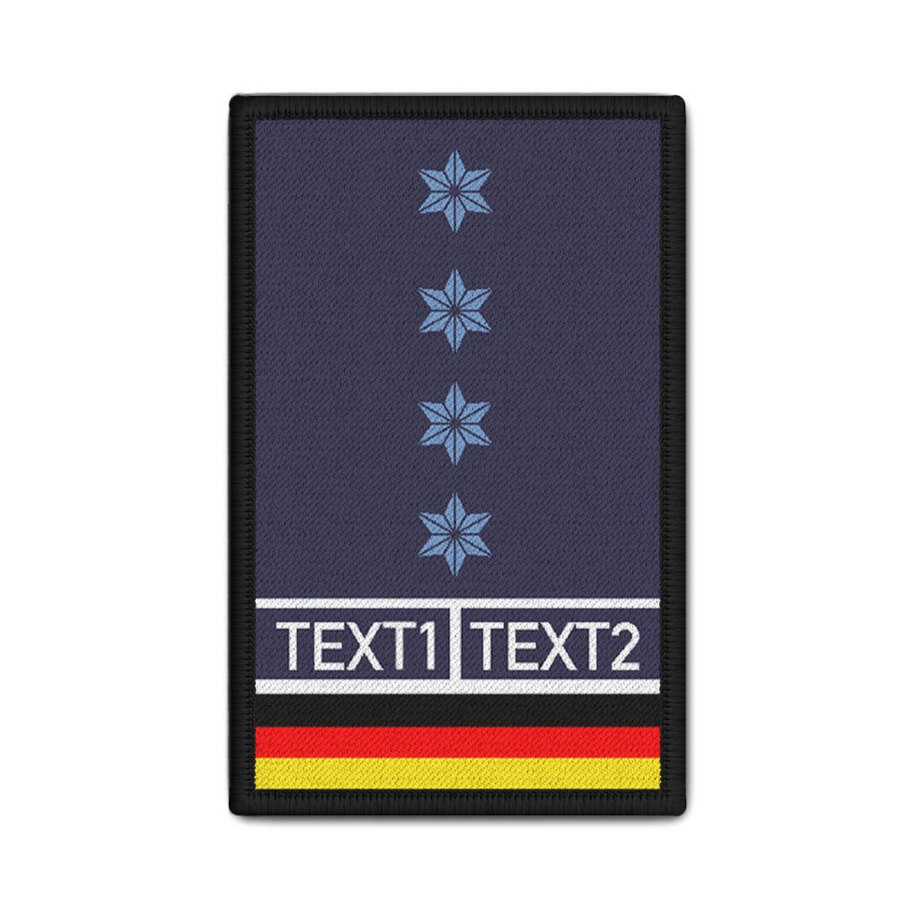 Rank Patch PHM Police Rank Badge Desired Text Rank # 36221