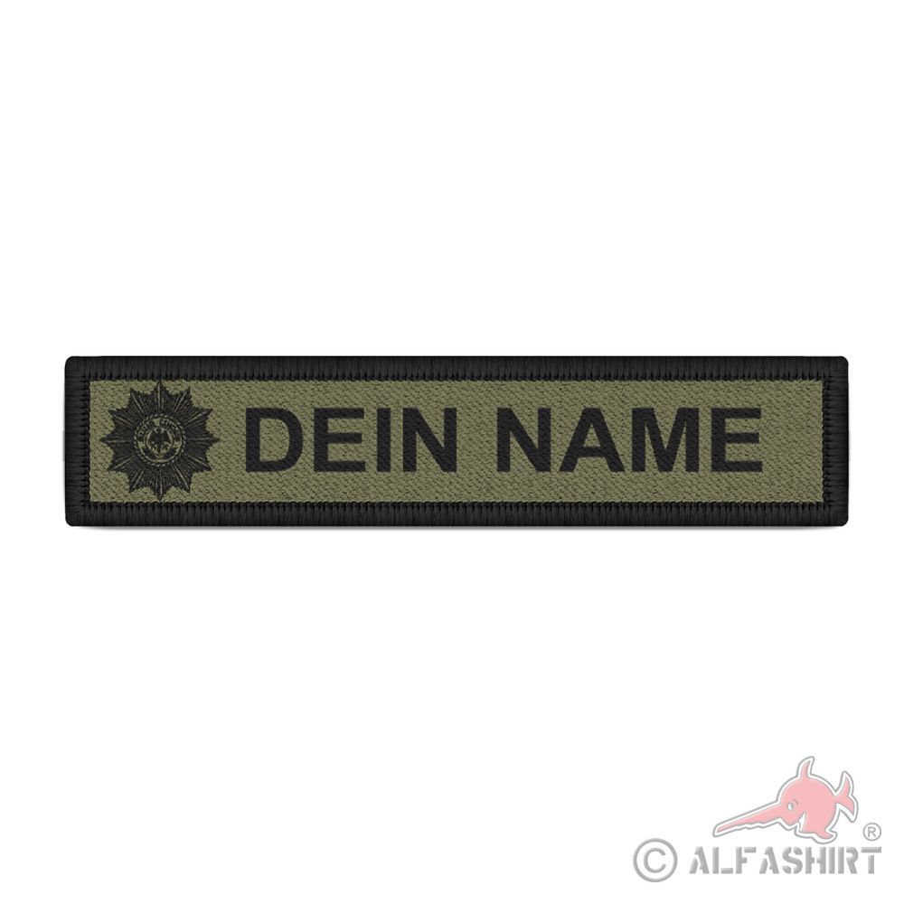 Name tag Gardestern Feldjäger Bundeswehr MP Military Police Klett .#40876