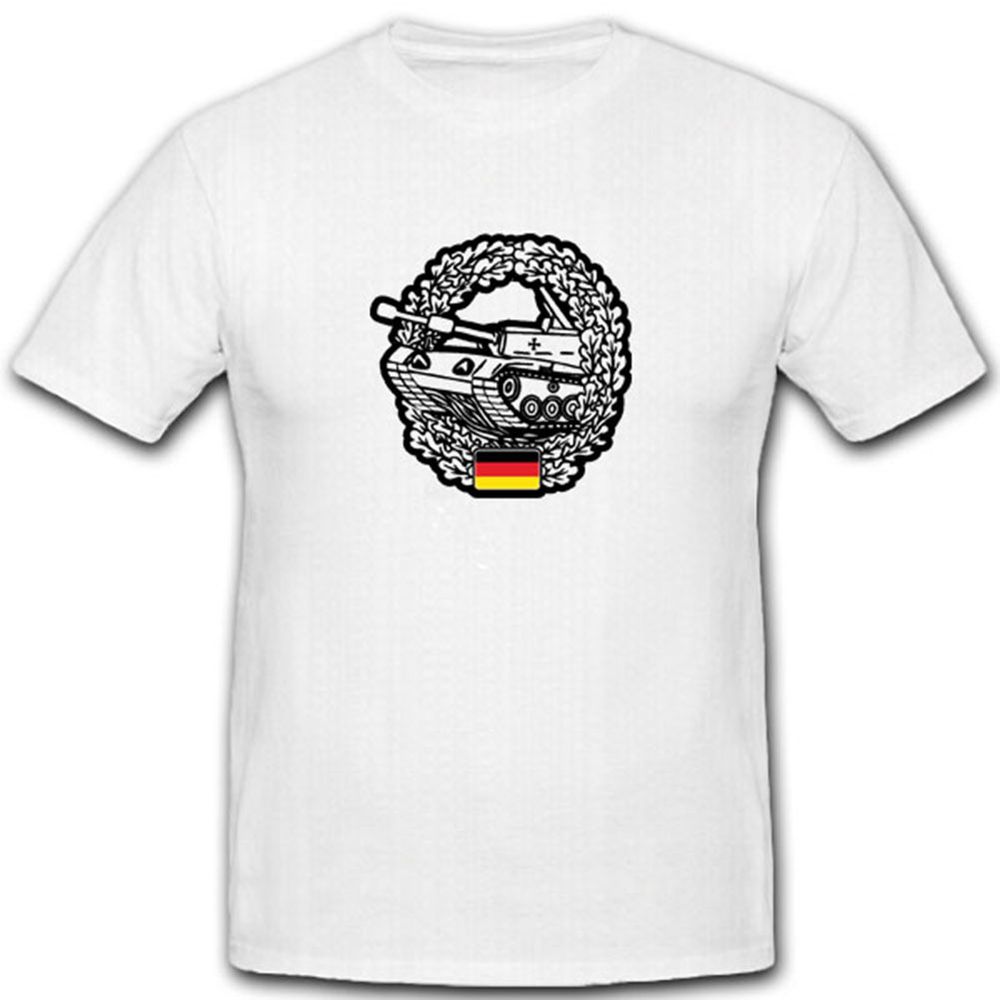 Barettabzeichen Panzer Bundeswehr Emblem - T Shirt #4025 