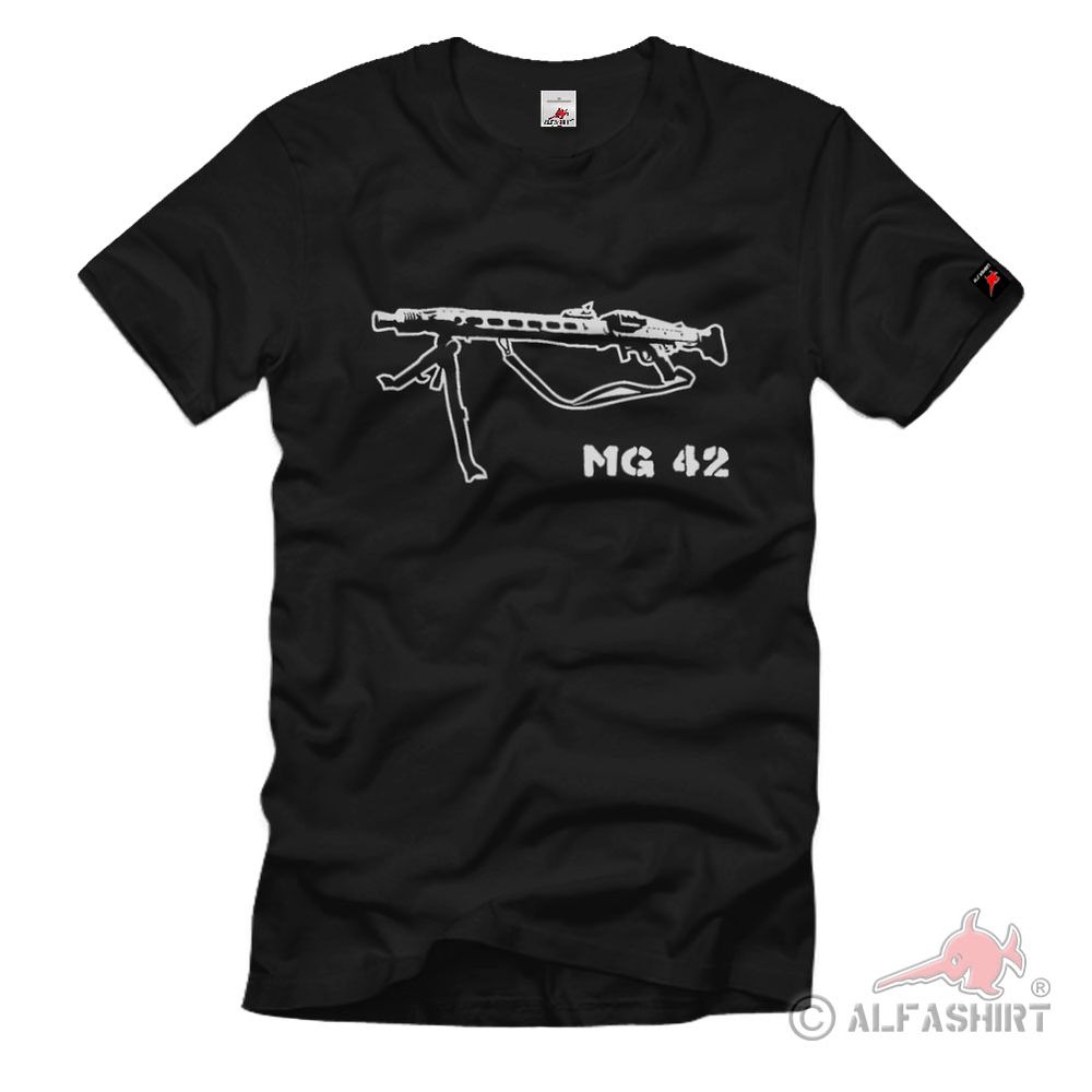 MG42 Universal Machine Gun Model 42 WH WK Weapon - T Shirt # 2079