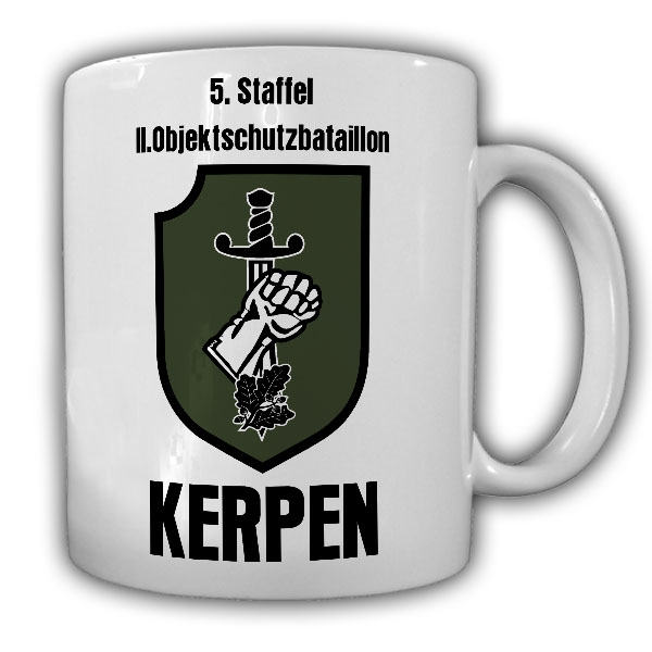 24092 Tasse 5 Staffel 2 Objektschutzbataillon Kerpen Luftwaffe ObjSRgt #24092