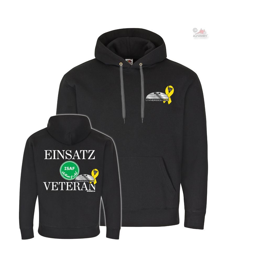 Hoodie ISAF Operation Veteran Bundeswehr BW Afghanistan Return - Hoodie # 38282