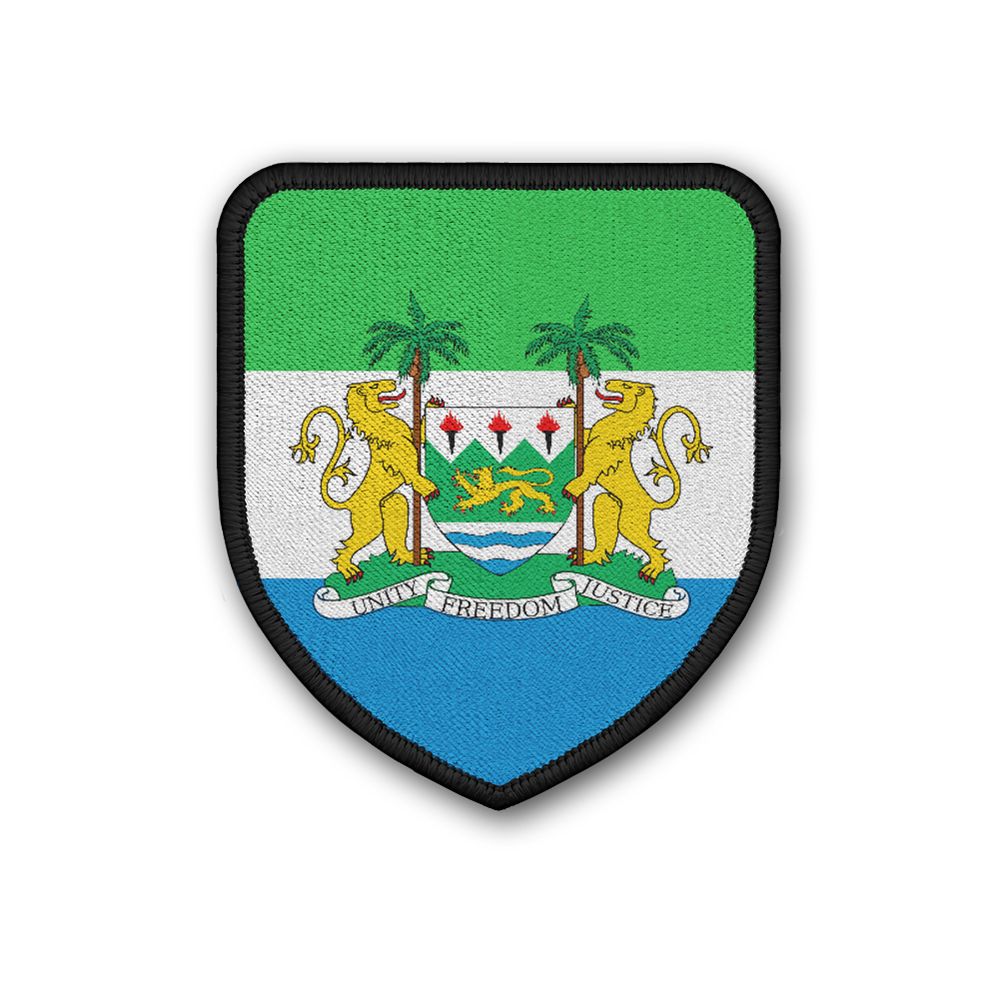 Patch Flag of Sierra Leome Flagge Wappen Zeichen Landesflagge #21330