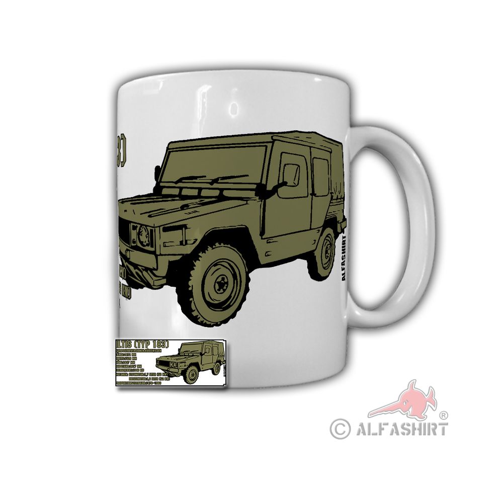 Tasse Iltis Tasse mit Daten 183 Kübel Bw Geländewagen LKW Nato Belgien #32043