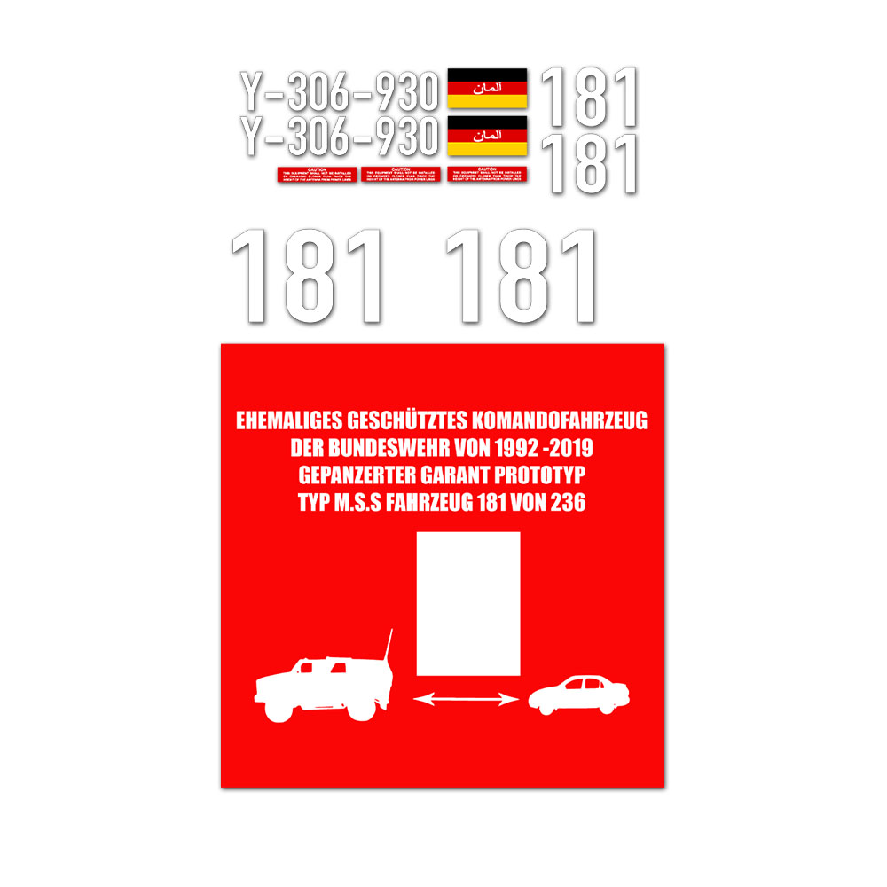 ISAF KFZ SET Bundeswehr Afghanistan Aufkleber Deutschlandflagge #A6062