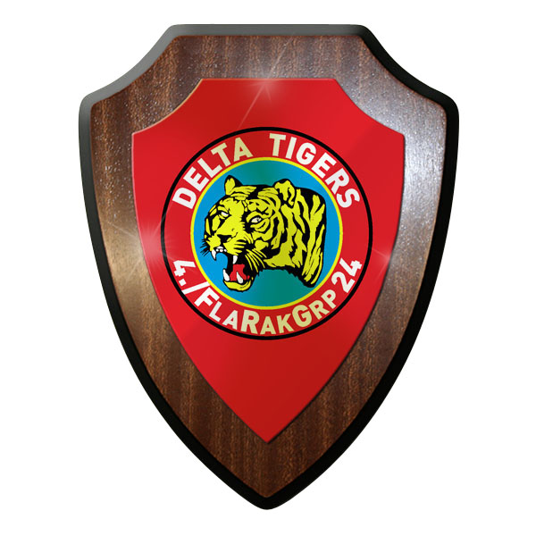 Wappenschild / Wandschild / Wappen - 4 FlaRakGrp 24 Delta Tigers 24 #11982