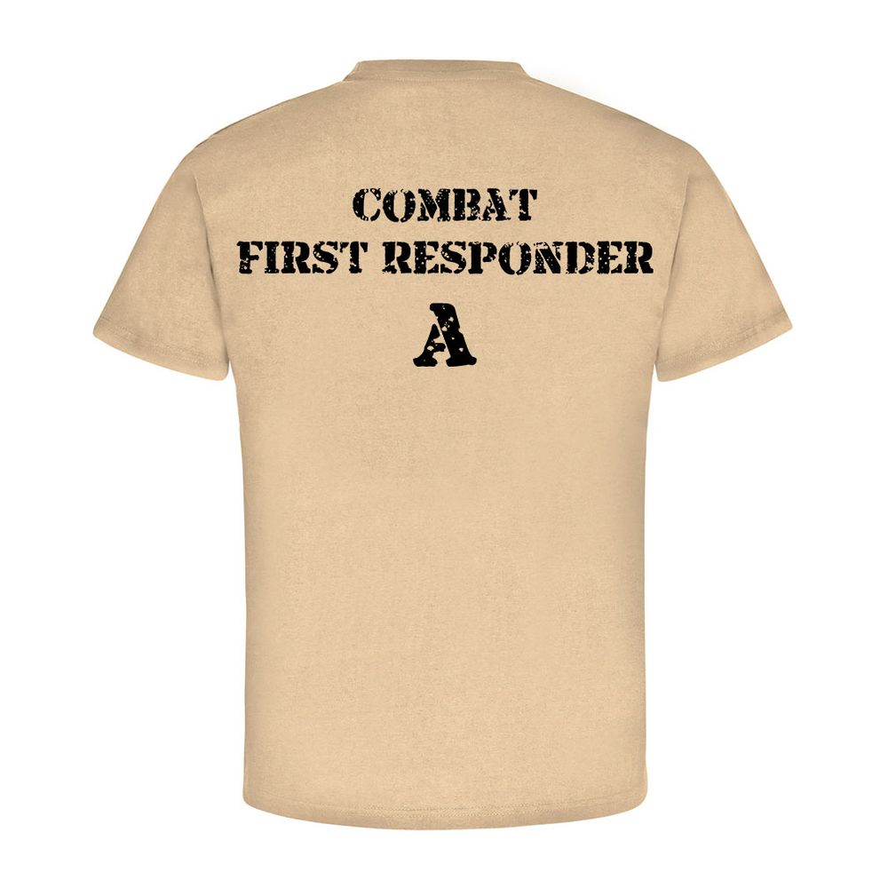 Combat First Responder A CFR-A Medic Sani Sanitäter Rot Kreuz T Shirt #17242