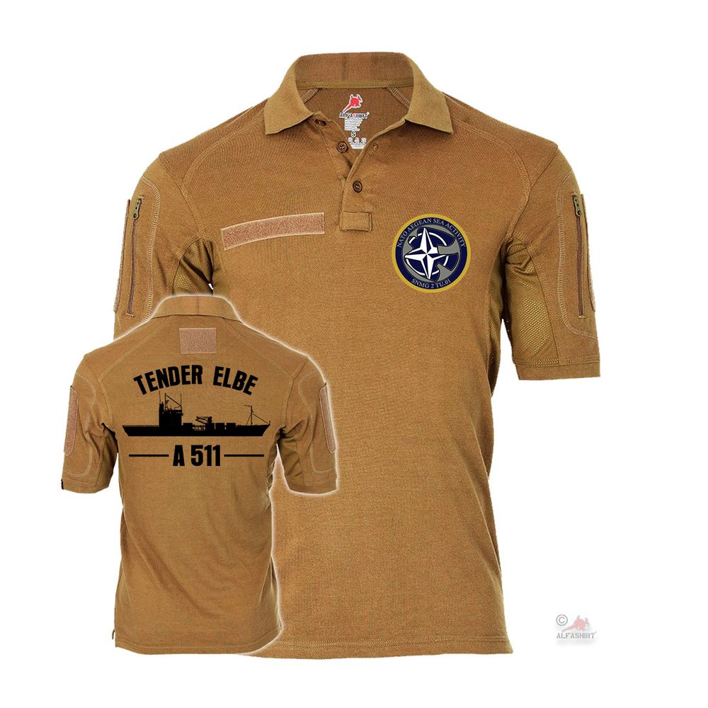 Tactical Polo Tender Elbe SNMG 2 Marine Bundeswehr Exercise Shirt #41147
