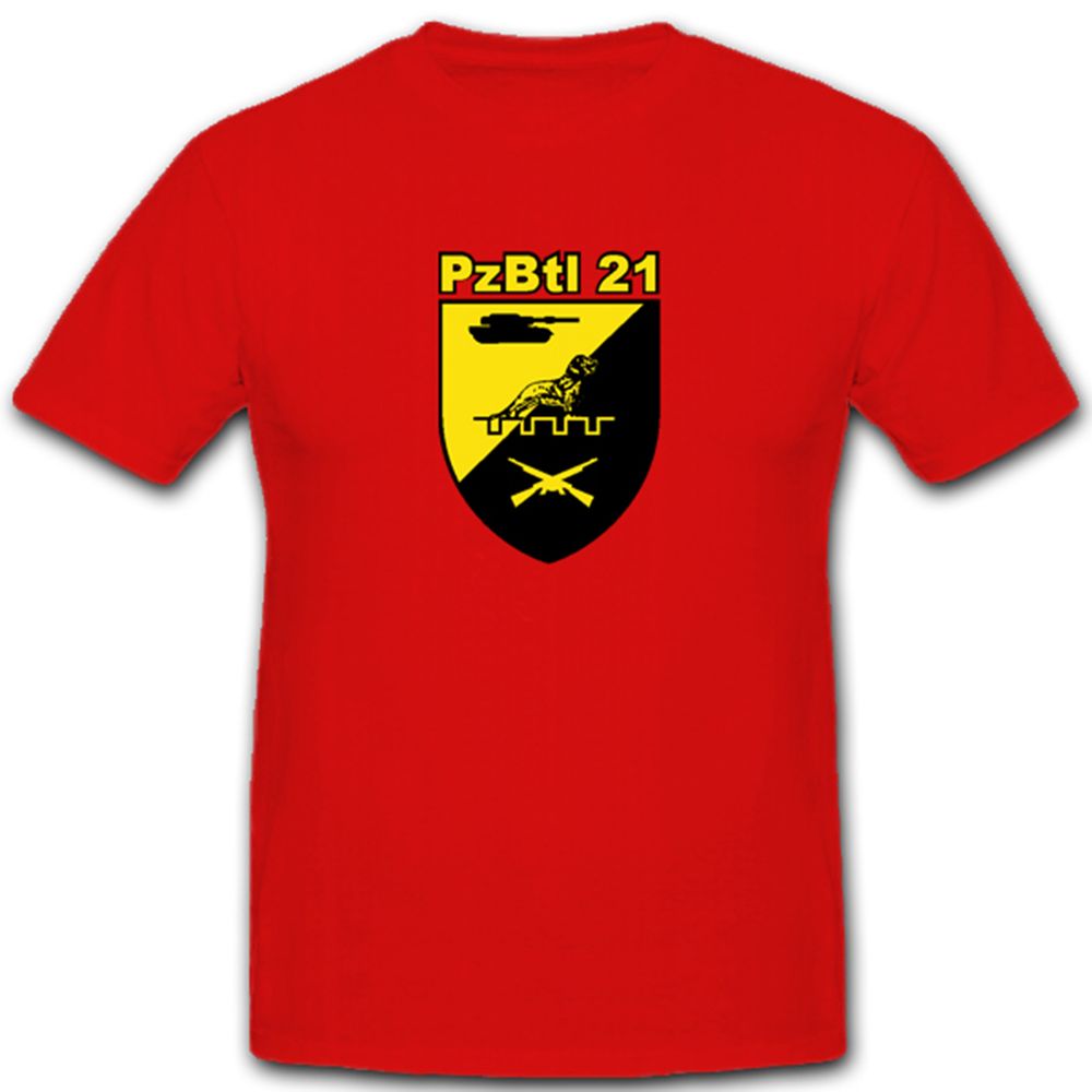 PzBtl 21 Panzerbataillon 21 Bundeswehr Bw Wappen Abzeichen Emblem T Shirt #4876