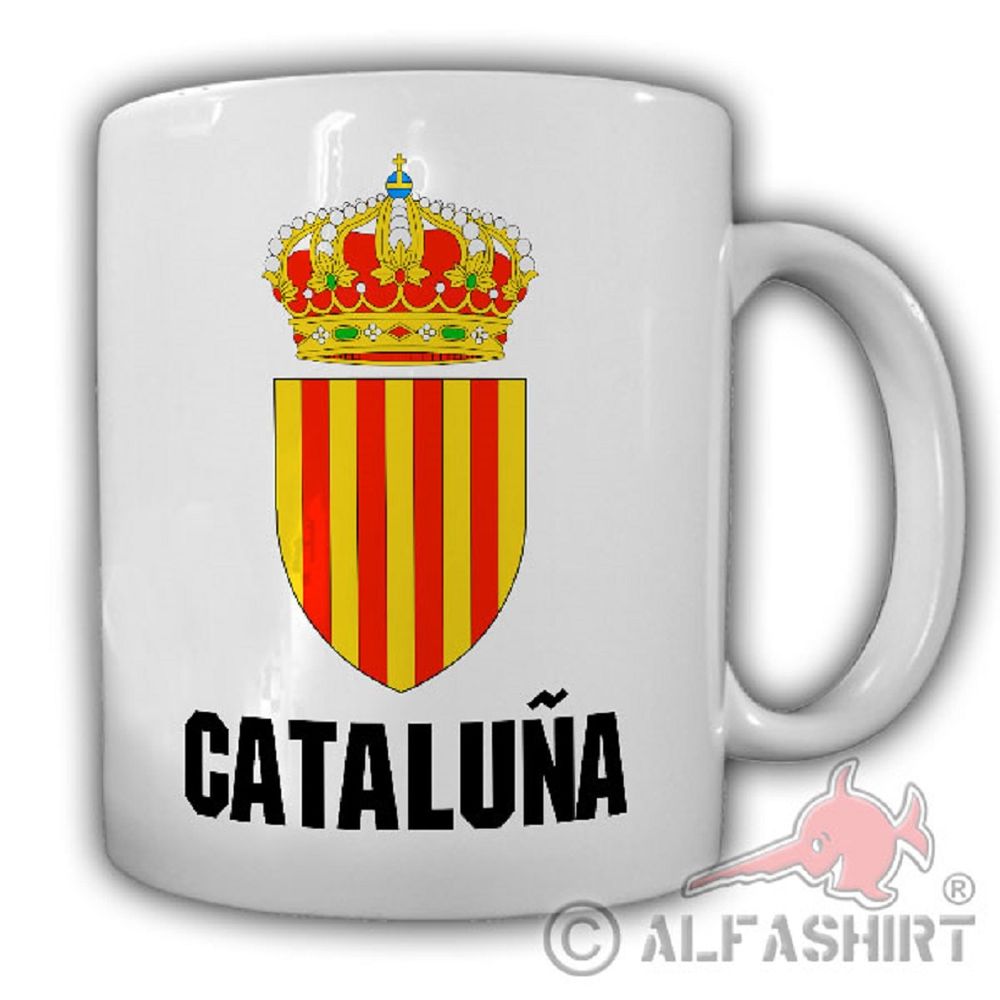 Cataluña Spanien Wappen Fahne Catalunya Region Katalonien Urlaub Tasse #20153