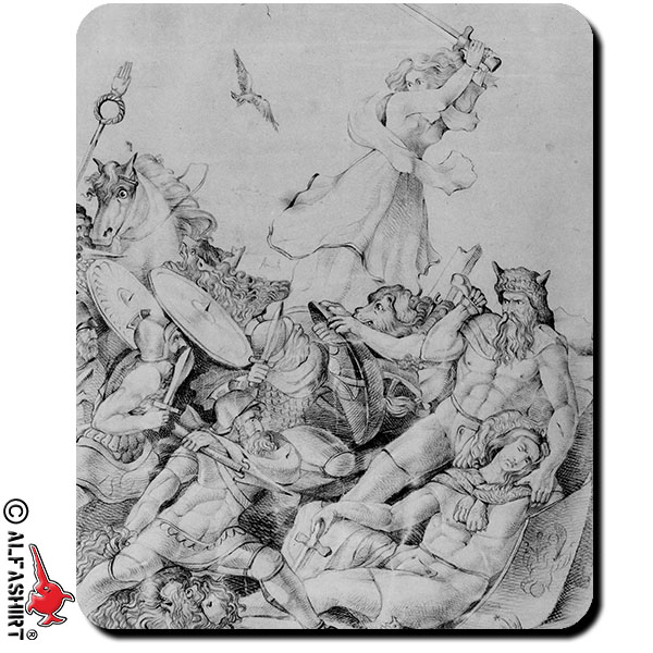 Germanisches Lager Schlacht Raudische Felder Germanen 1845 Anselm Mauspad #16139