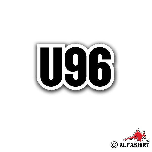 Sticker U96 Submarine Marine Lettering Military 10x6cm # A561