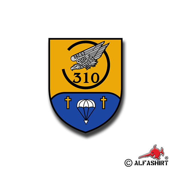 Sticker LLAufklKp 310 coat of arms Lüneburg BW Luftlande 7x5cm A1055