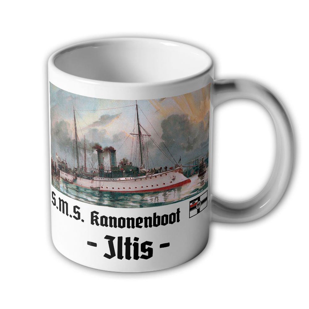 Cup SMS Gunboat Iltis Imperial Navy Tsingtau Boat Mug #7674