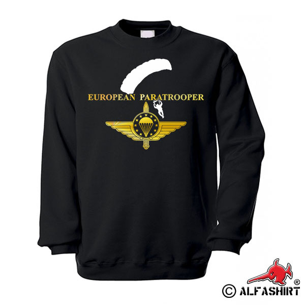 European Paratrooper Badge EMFV Skydiving FschJg Pullover # 17315
