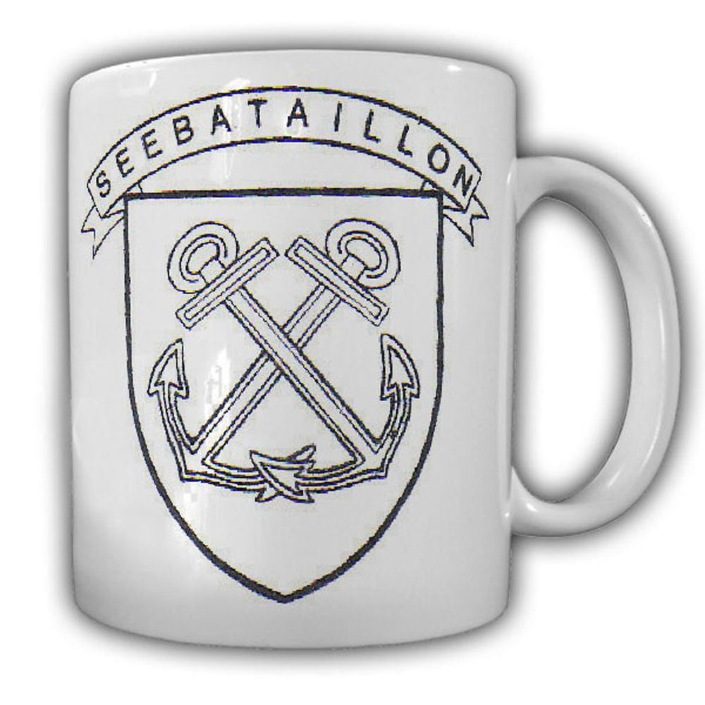Tasse Seebataillon Bundeswehr Marine Wappen Abzeichen Emblem BA #23831