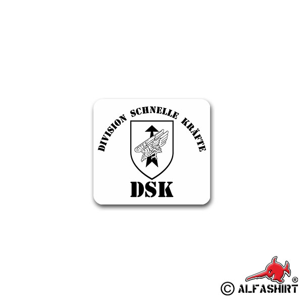 Sticker Division Rapid Forces DSK German Army BW 8x7cm A2650