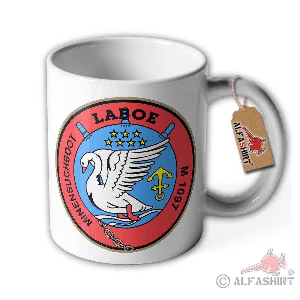 Tasse M1097 Minensuchboot Laboe Bundesmarine Modell Sammlerstück #45897