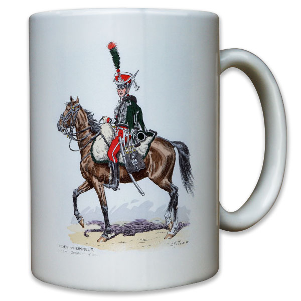 Cavalier 1 Regiment Carabiniers Kavallerie Ehrengarde Reiter - Tasse #11446