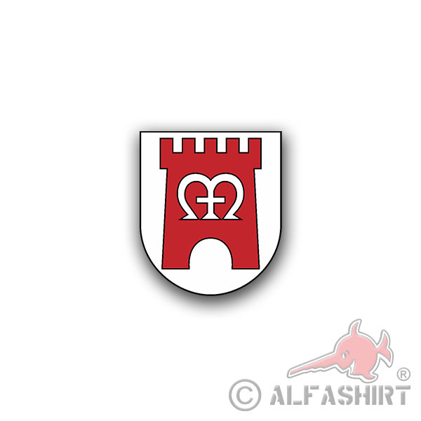 Lkdo HE KVK-MR Sticker Landeskommando Hessen Marburg 10x9cm # A4480