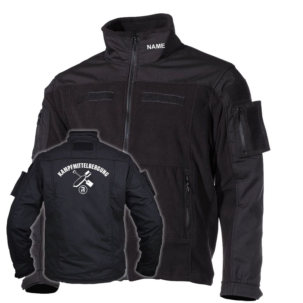 Fleecejacke Gestickt Kampfmittelbergung Pionier Kampfmittel Räumer #47634