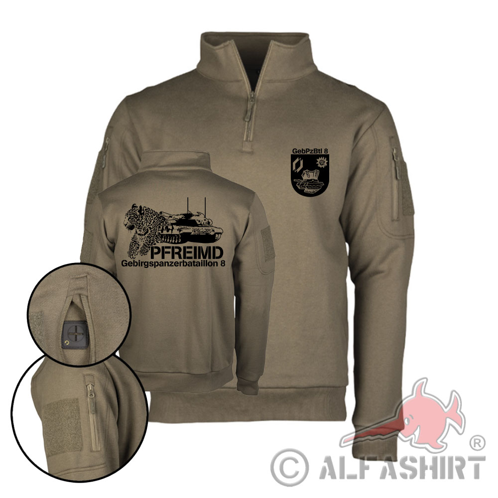 Tactical Pullover GebPzBtl 8 Gebirgspanzerbataillon Pfreimd Hemd 2A6#35979