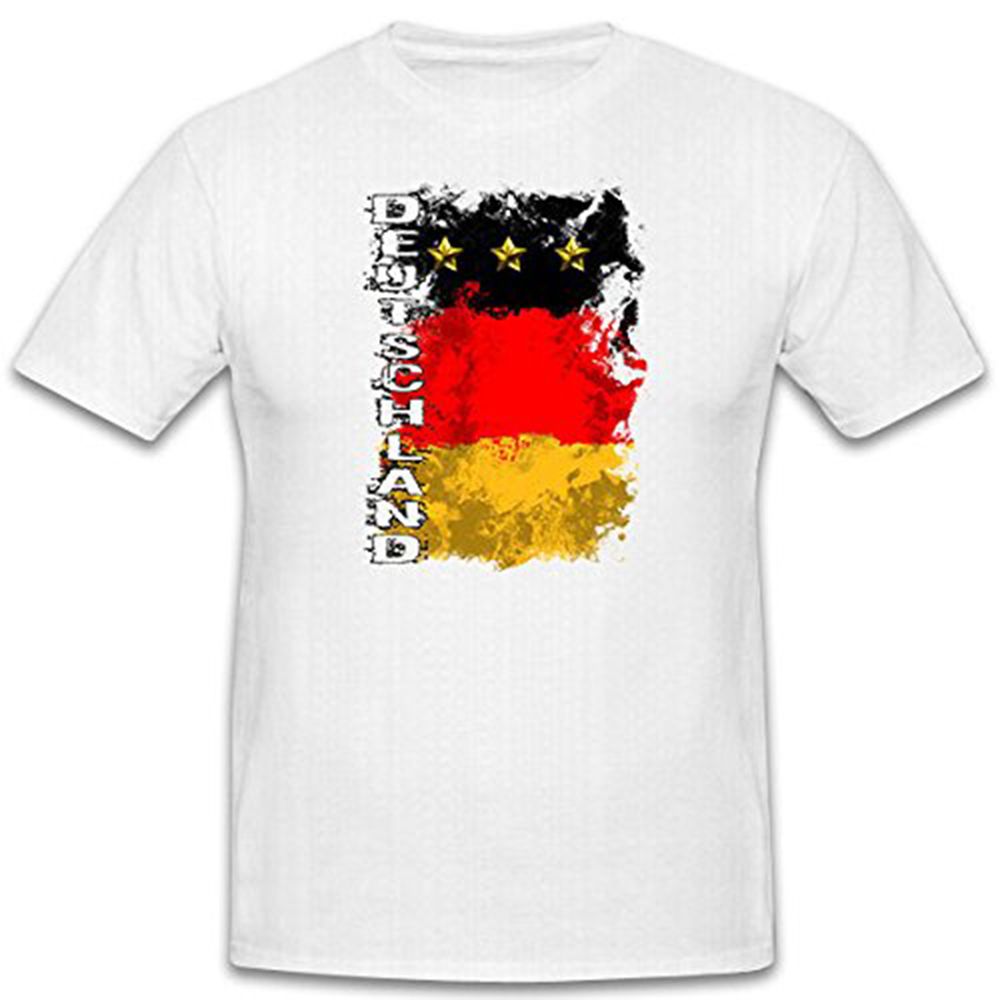 Germany soccer jersey WM Fan black red gold flag Public - T Shirt # 12477