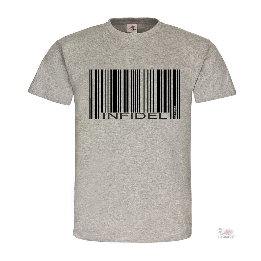 Barcode Infidel Strich Ungläubiger BW Us Army Krieger T Shirt #19362