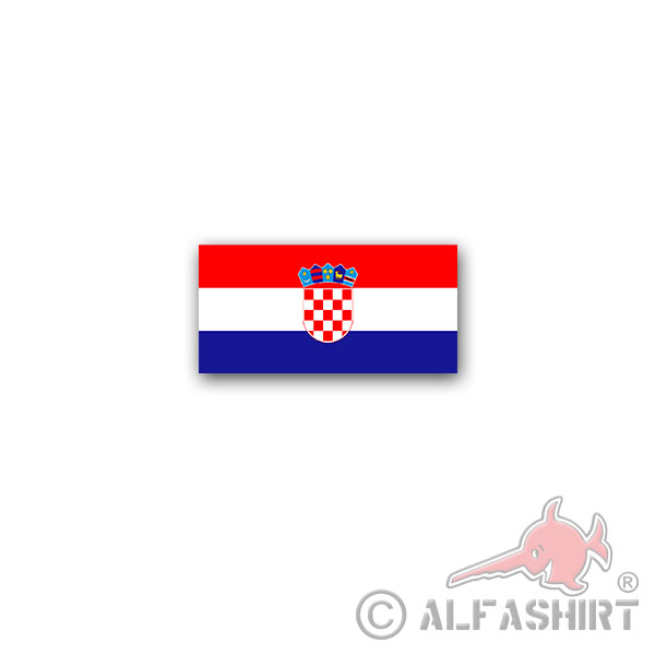 Aufkleber/Sticker Kroatien Flagge Republika Hrvatska Kroatisch 7x3,5cm A2987
