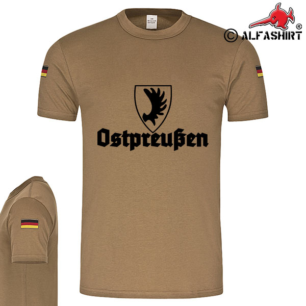 BW Tropen Ostpreußen Heimat Preußen Wappel Elch Elchschlaufe Tropenshirt #15058