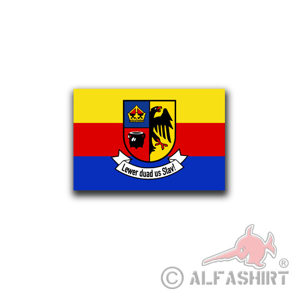 Nordfriesland Sticker Sticker Emblem Noordfreesland Lewer 10x6cm # A4269