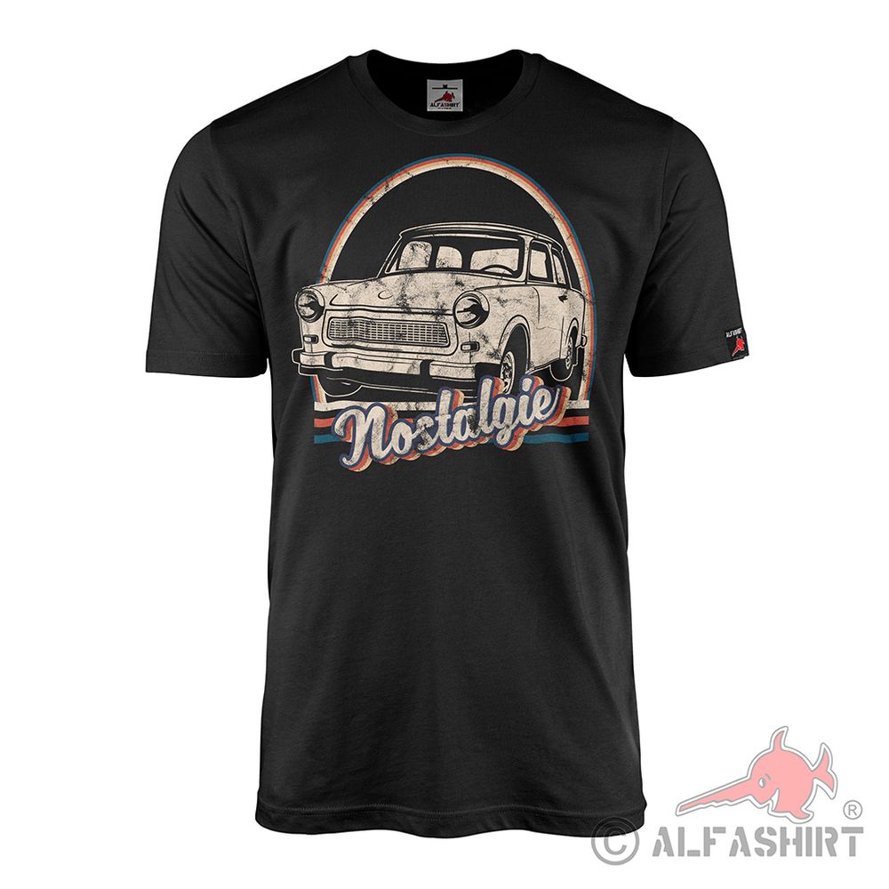 Trabi P 601 old sheet metal vintage car youngtimer racing cardboard GDR Ostalgie T-shirt #42139