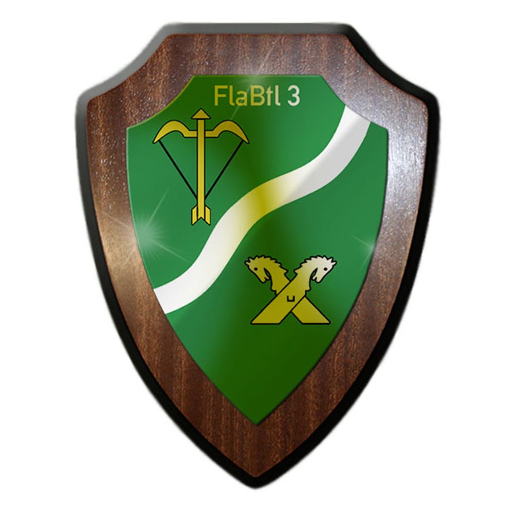 Heraldic shield -FlaBtl 3 anti-aircraft battalion Flak Bundeswehr Achim # 14365