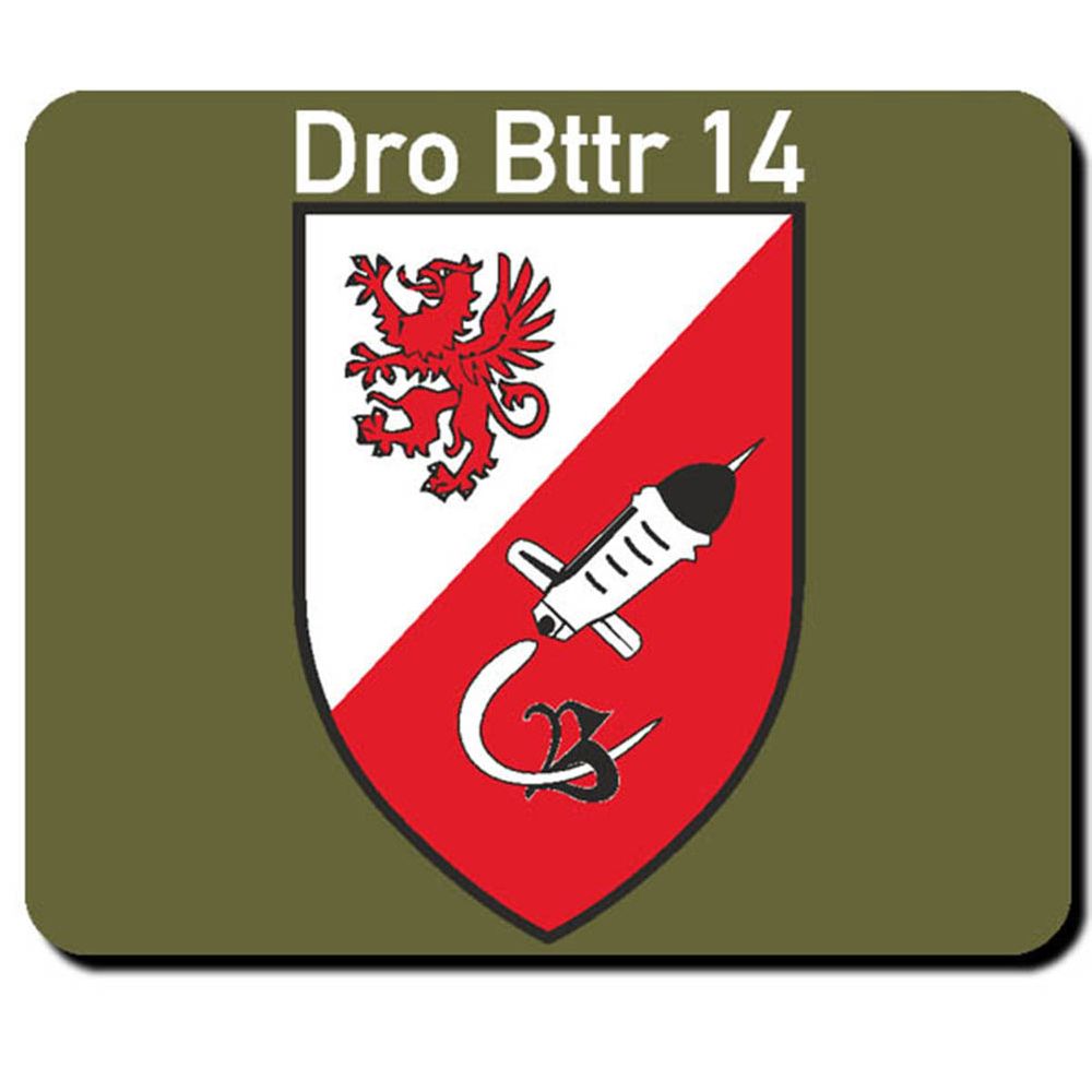 DrBttr14 Drohnen Militär Bataillon Wappen Abzeichen Batterie- Mauspad #2756m