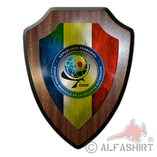 Heraldic shield DSGE emblem badge France foreign intelligence service # 26311