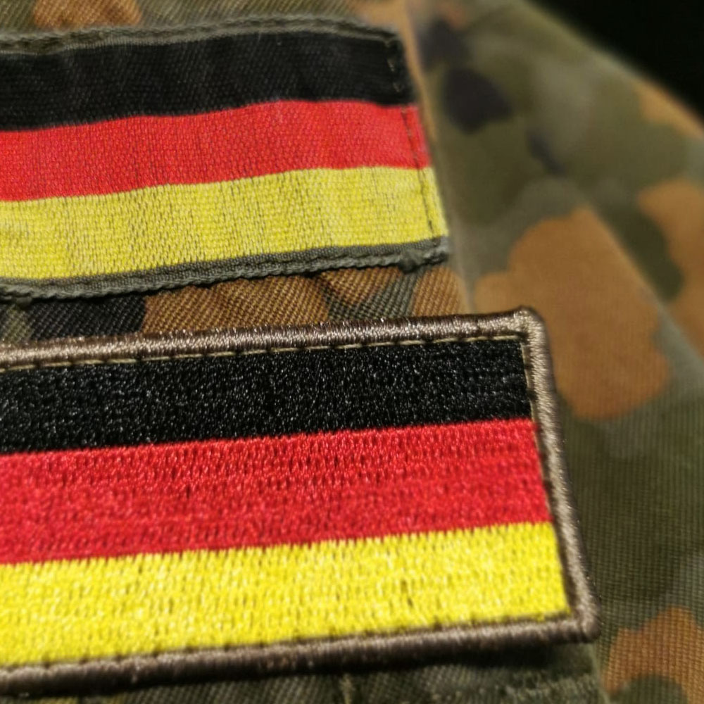 Patch BW Klett Germany flag embroidered Bundeswehr flag srg 2.8x5.4cm #43202