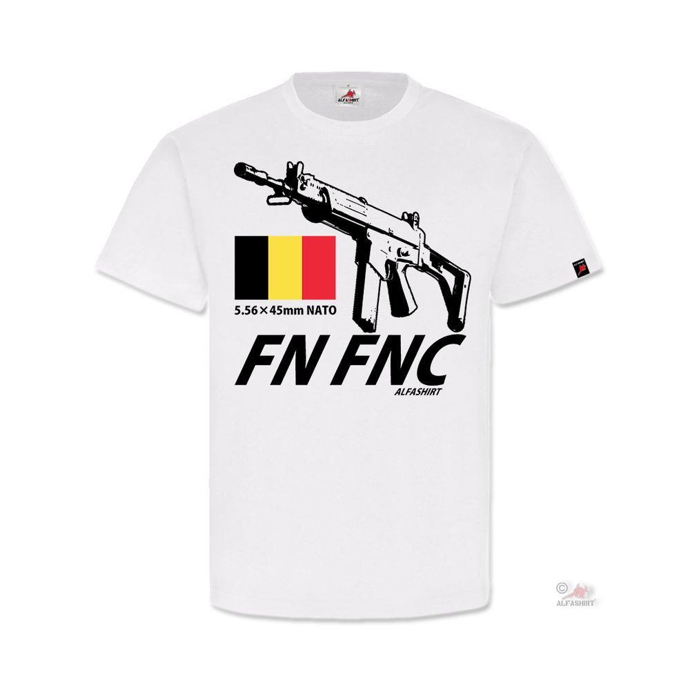 FN FNC Fabrique Nationale Carabine Belgien Gewehr Waffe Herstal T-Shirt #31559