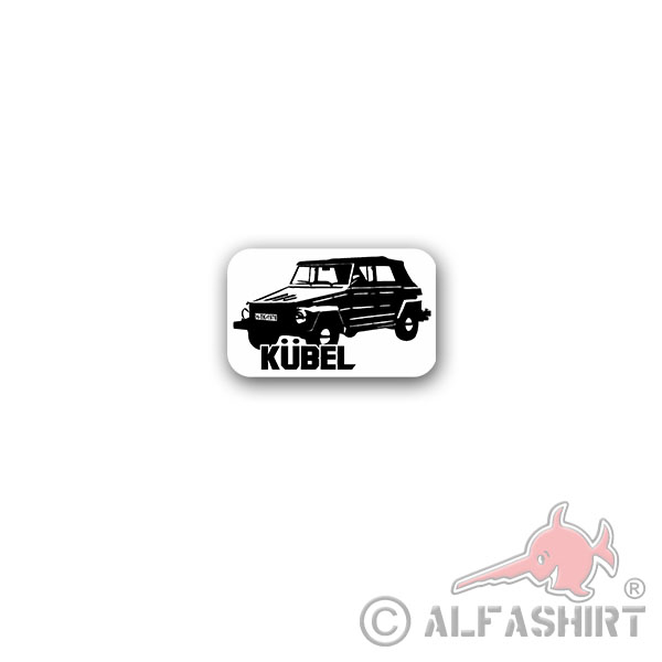 Kurierwagen Typ 181 Sticker Sticker Kübelwagen Kübel Kurier 11x7cm # A3587