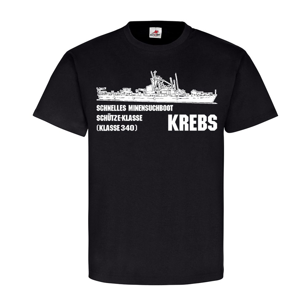 schnelles Minensuchboot Krebs M 1052 Schütze-Klasse T-Shirt#23823