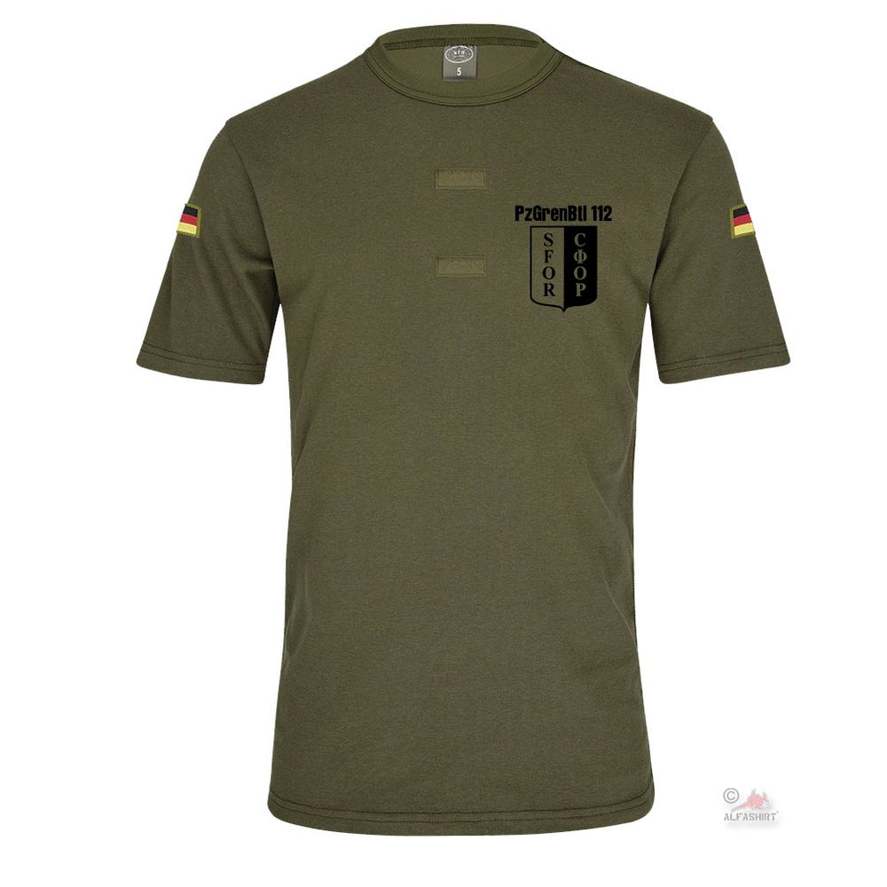BW Tropen Panzergrenadier Bataillon 112 SFOR Bosnien Bundeswehr T-Shirt #39858