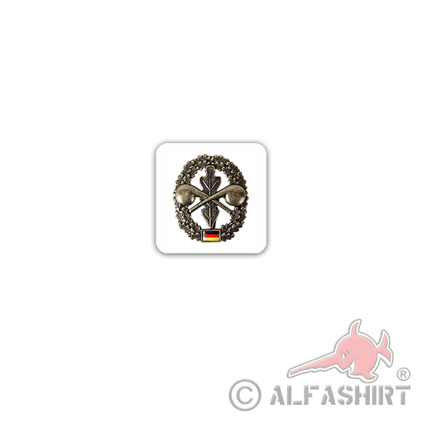 Sticker Beret Badge Luftwaffe Airman BW Army Soldier 7x7cm A3223