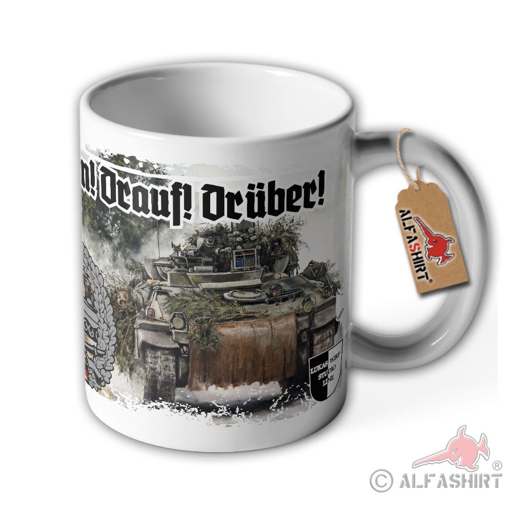 Lukas Wirp Tasse Panzergrenadier Bundeswehr Marder PzGrenBtl Dran Drauf #36700