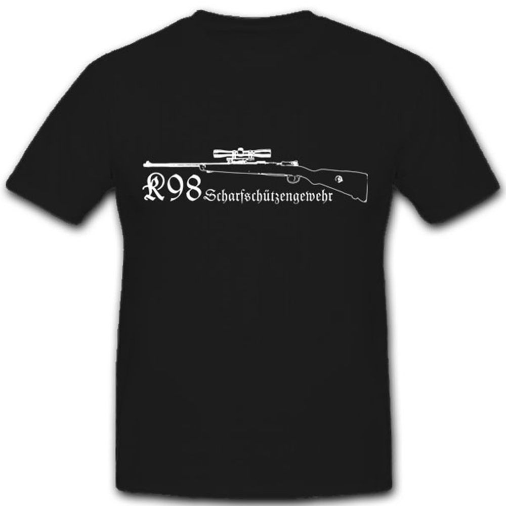K98 Sniper Gewehr Scharfschütze Waffe Karabiner Verschlusssystem - T Shirt #4089