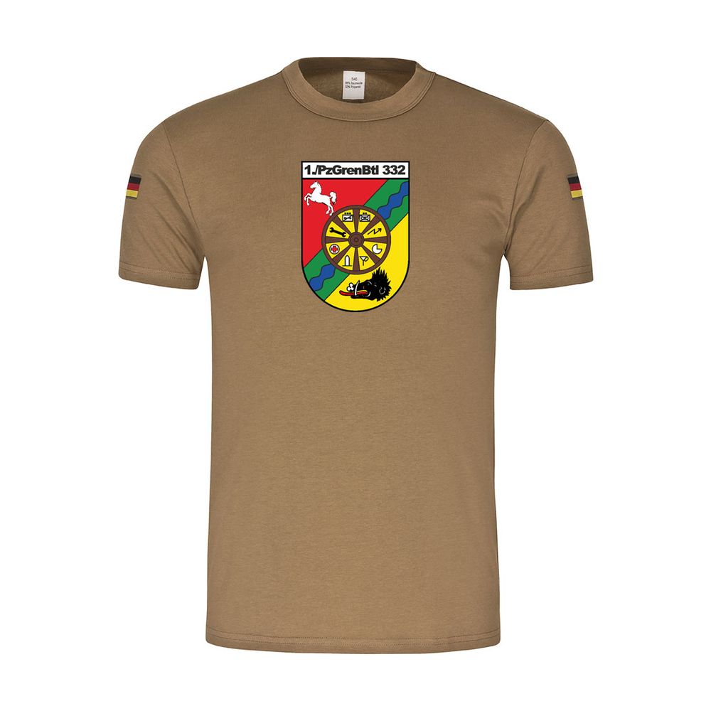 BW Tropen 1 PzGrenBtl 332 Panzergrenadier Battalion Company T Shirt # 33516
