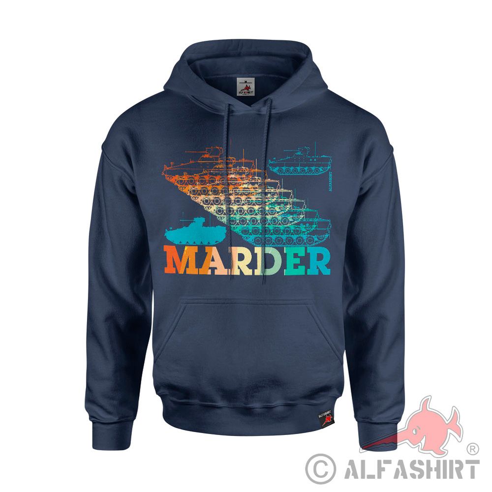 Hoodie MARDER Retro AFV Armored Personnel Carrier Bundeswehr #43217