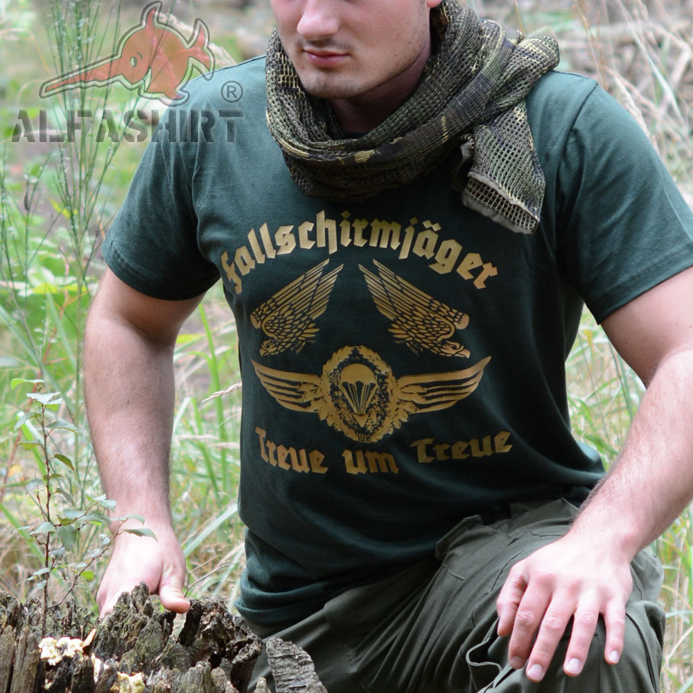 Fallschirmjäger Treue um treue Bundeswehr Springer Gold - T Shirt #13199