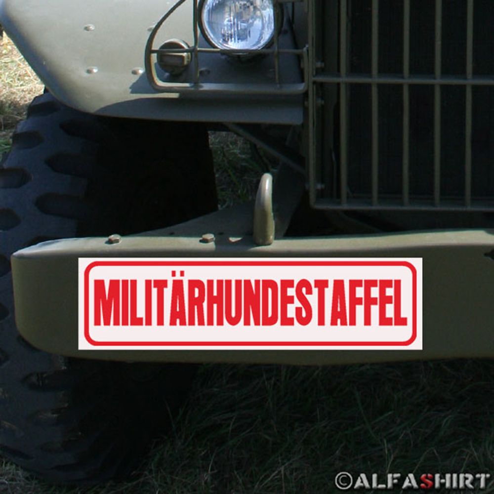Magnetschild Militärhundestaffel Bundeswehr Diensthund Schäferhund #A487