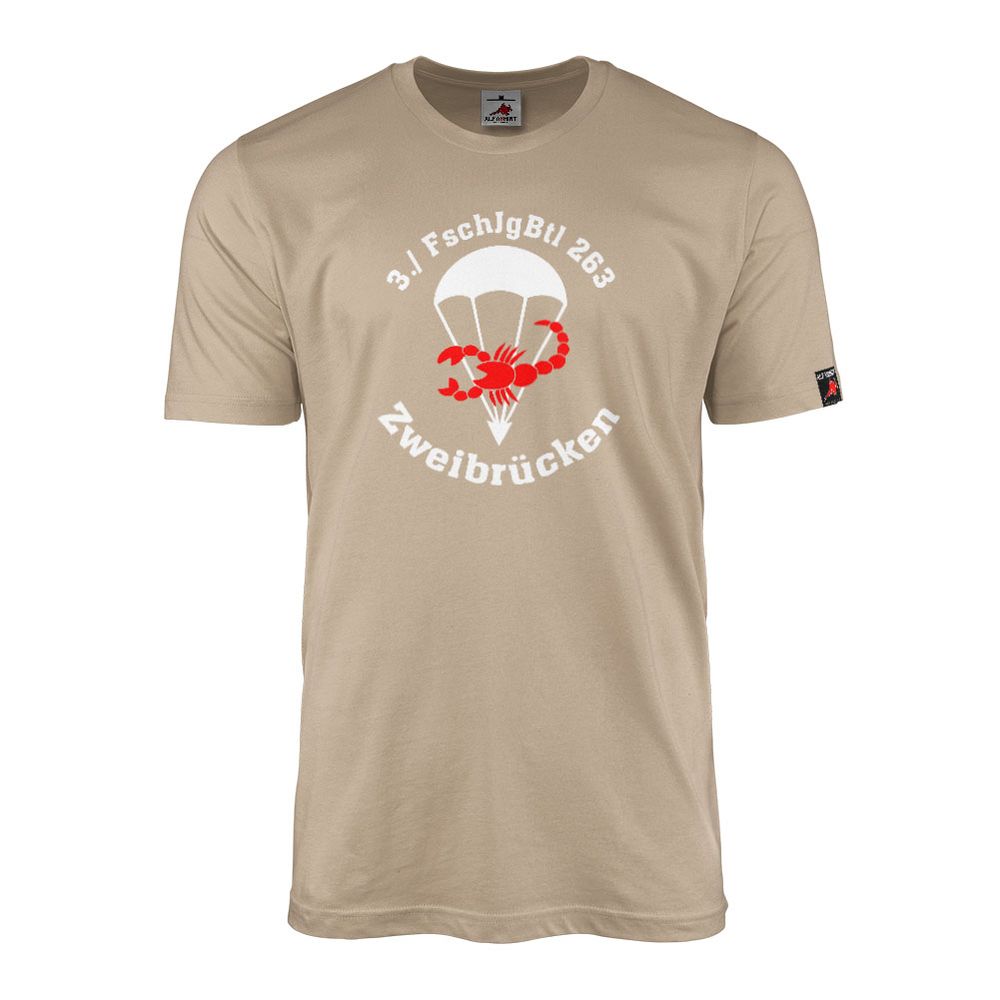 T-Shirt 3. Kompanie Fallschirmjägerbataillon FschJgBtl 263 Zweibrücken #47599