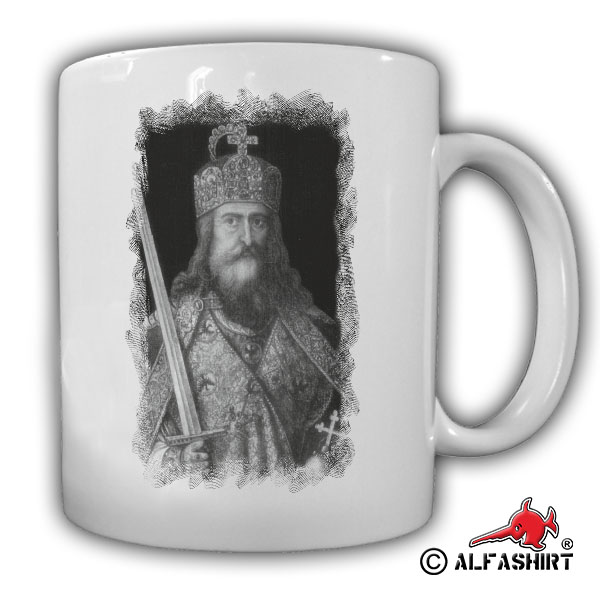 Karl der Große Aachen deutscher Kaiser Carols Magnus Charlemagne Tasse #15401