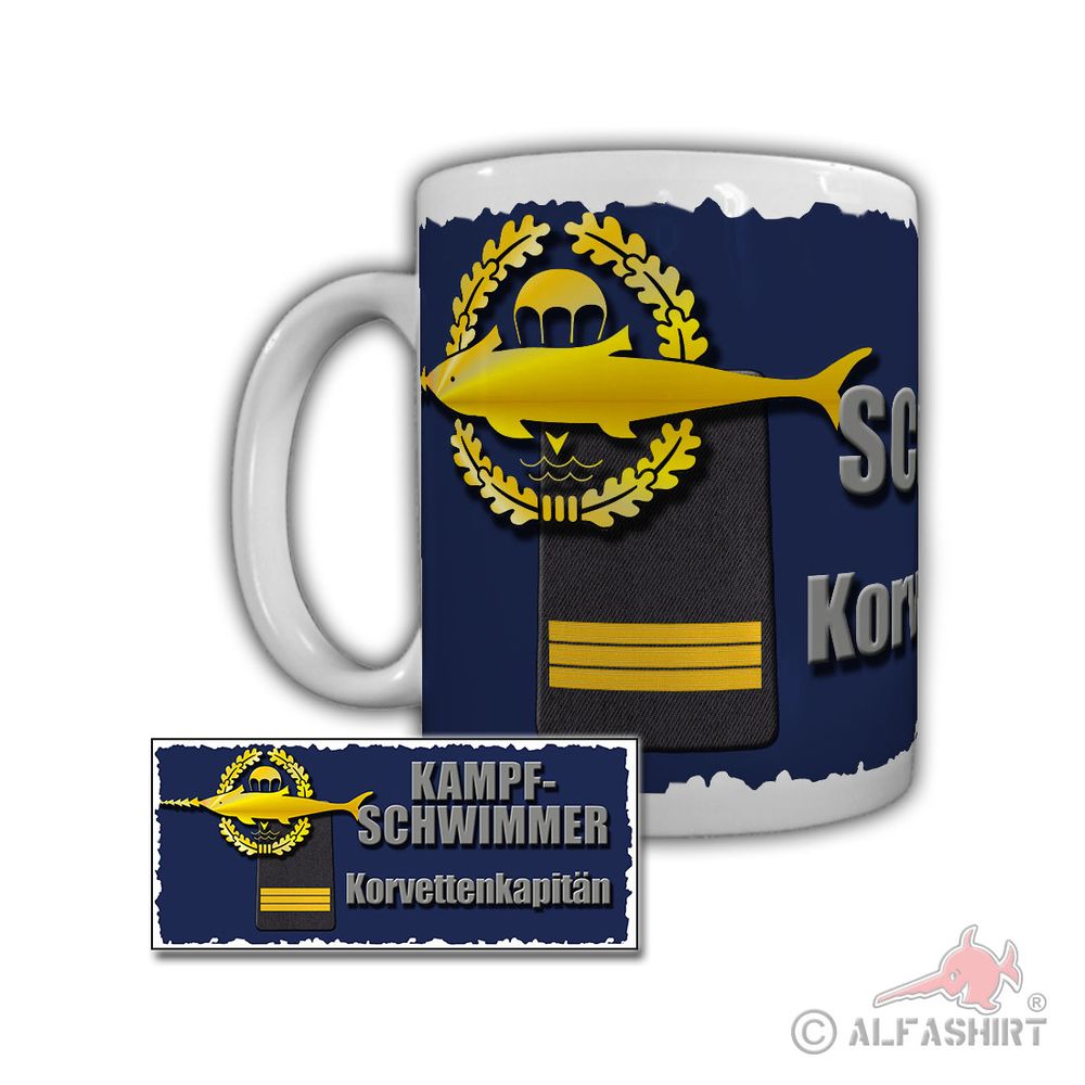 Tasse Kampfschwimmer Korvettenkapitän Marineoperationsschule #29265